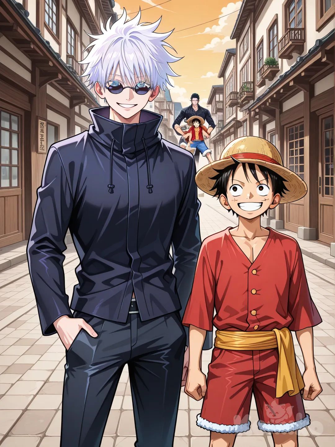 @Gojou_Satoru conhecedor o , @Monkey_D._Luffy