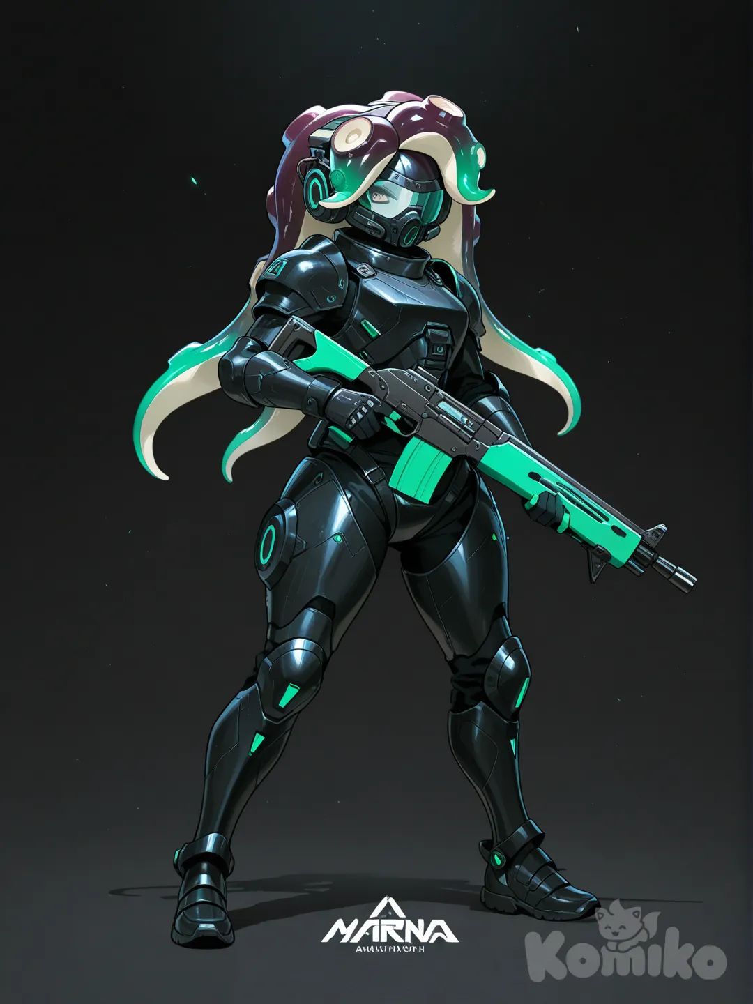 marina (splatoon), heavy armor rifle