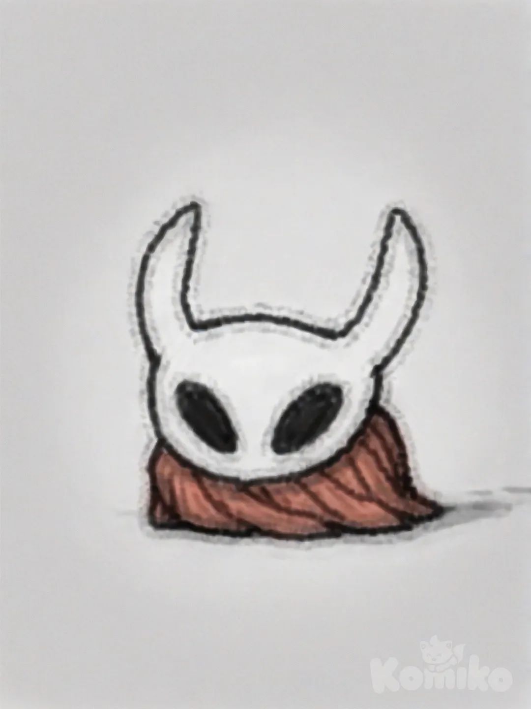 hornet_(hollow_knight),no pupils,full body,all fours,white background, [deep-fried-meme-style]