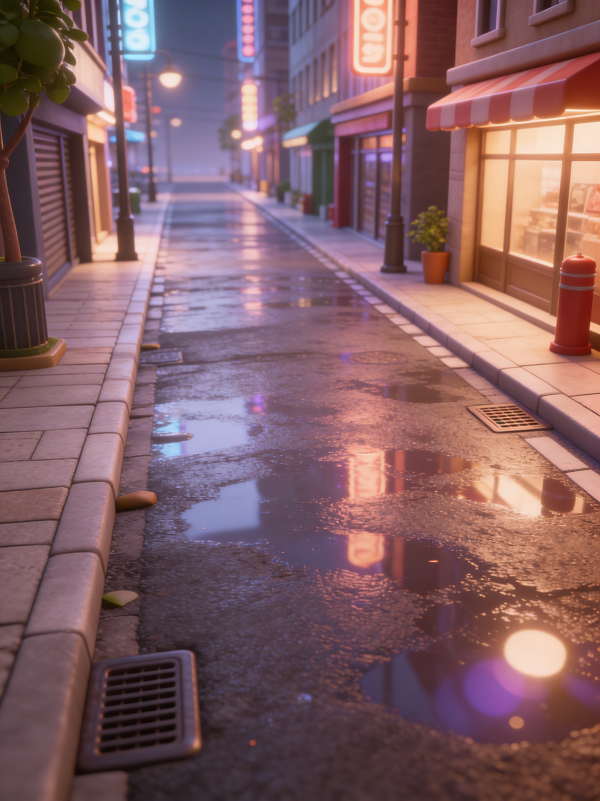 Walking home after dark