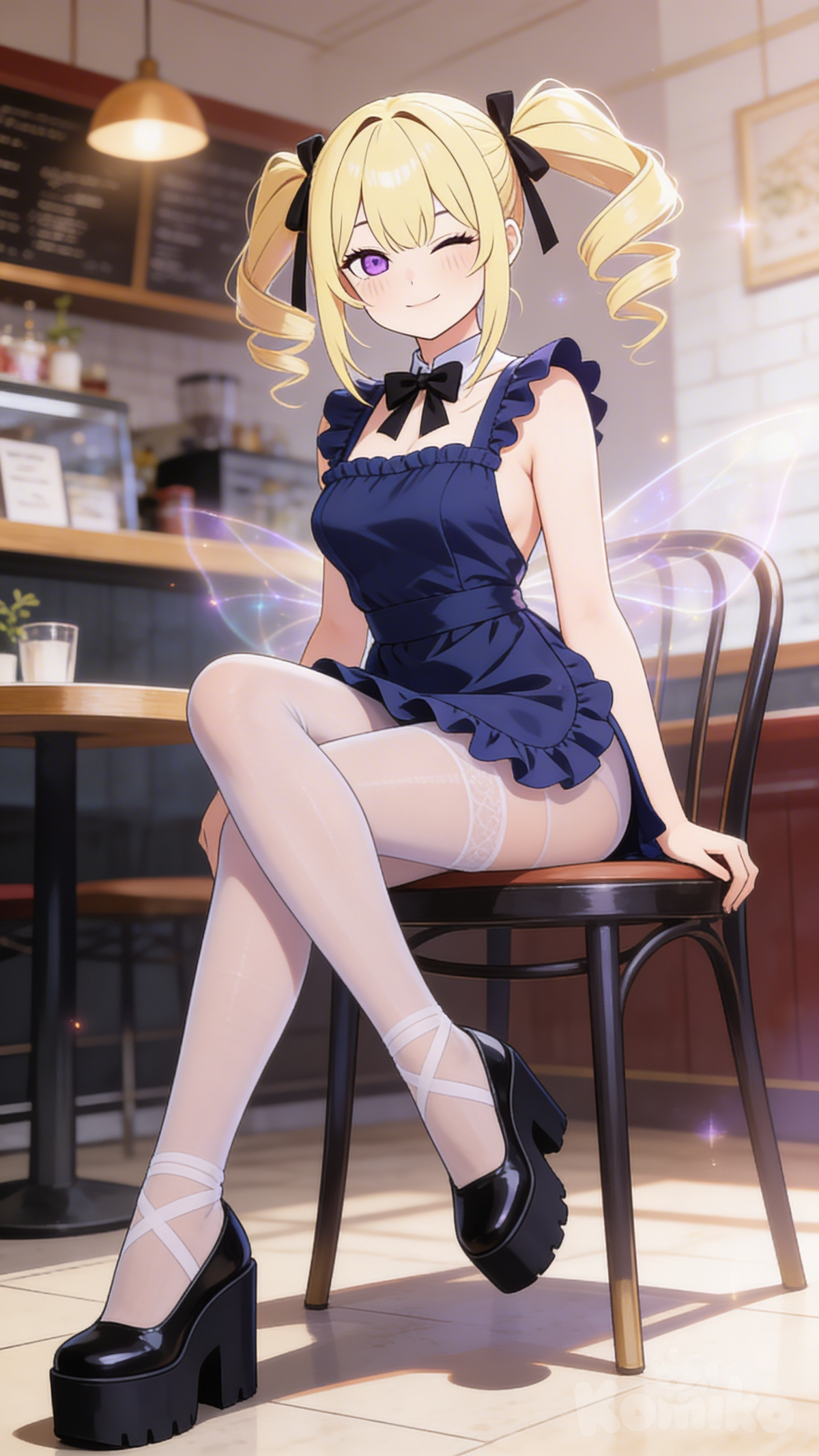 Compañía en el café 