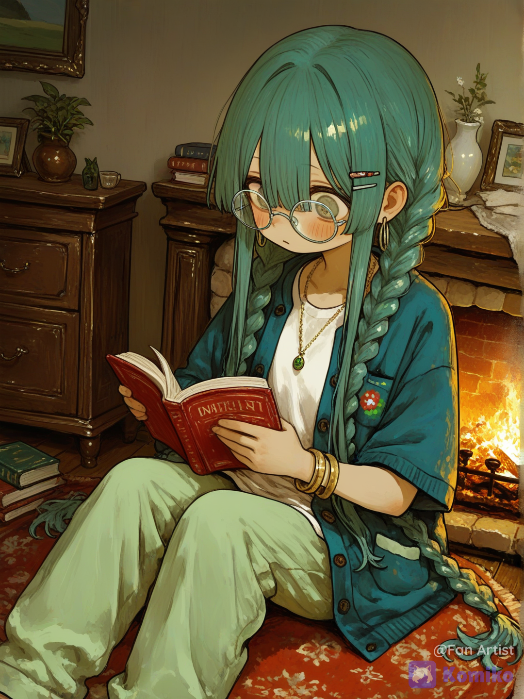 Celia reading <3