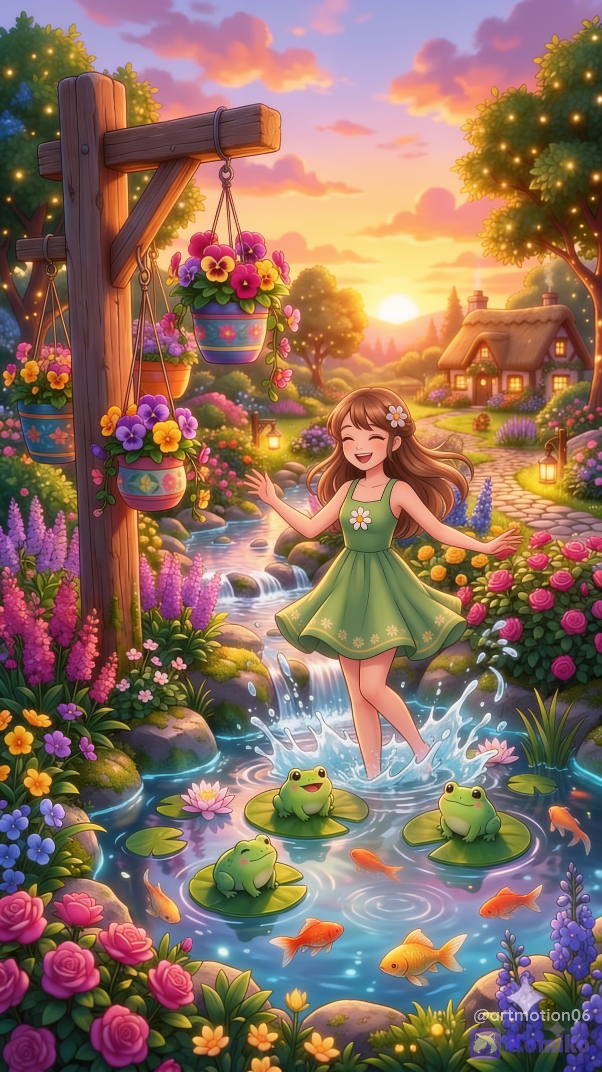 Froggy Sunset Dance 💃🐸✨