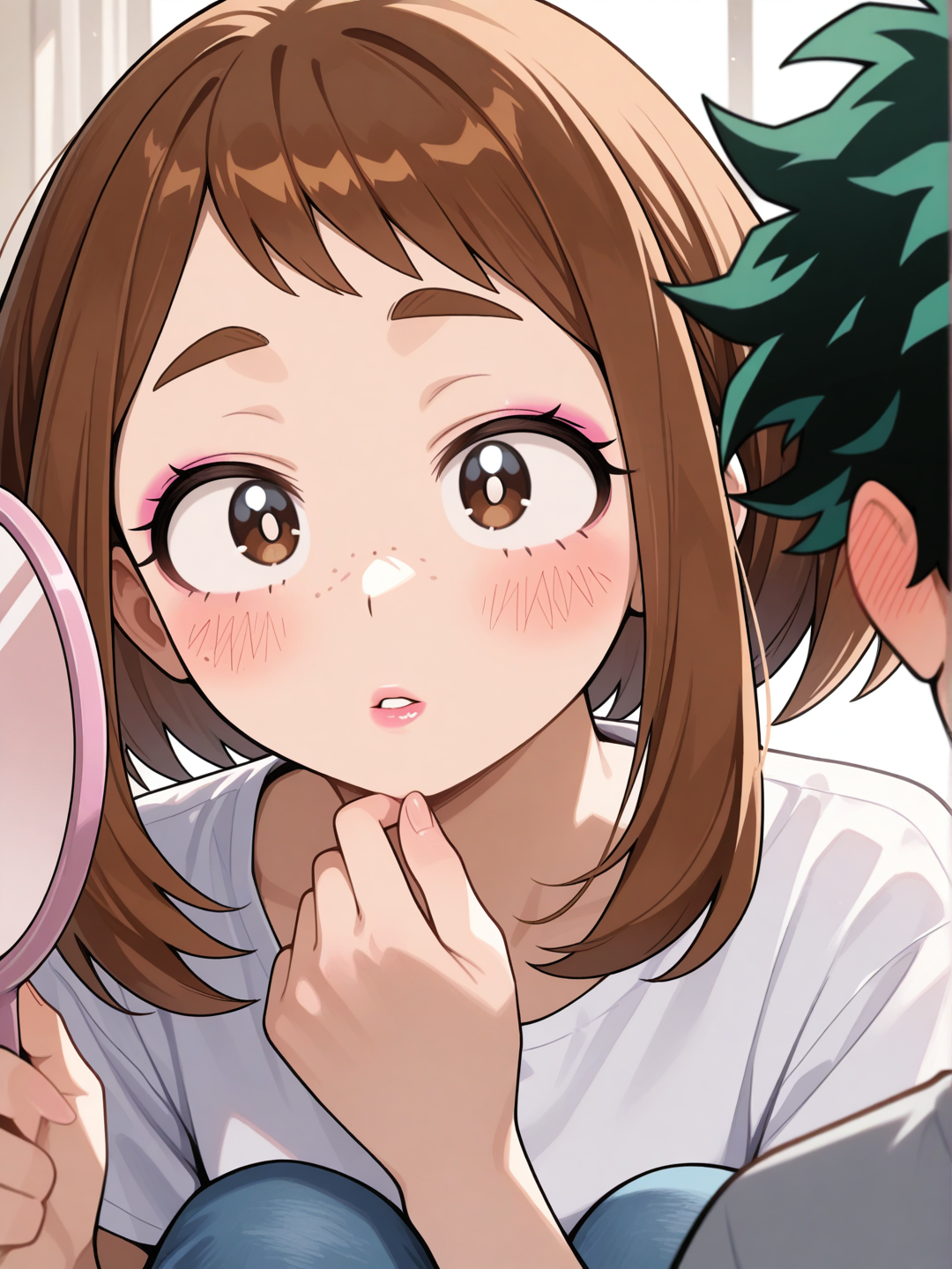 Her makeup looks very nice