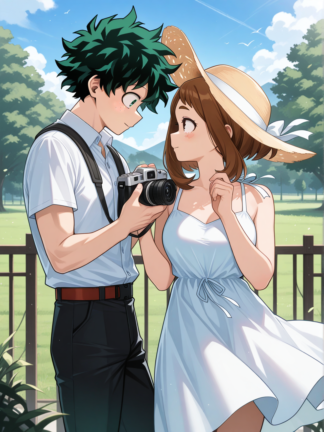 Model and photographer