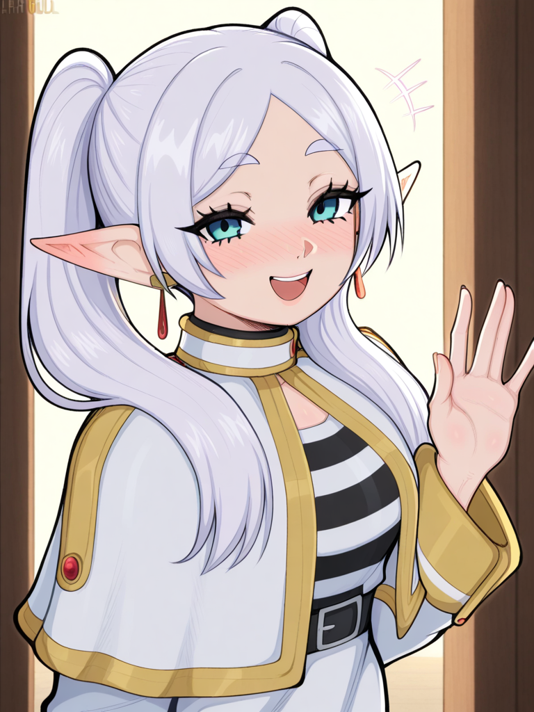 Frieren waving hello! ✨👋