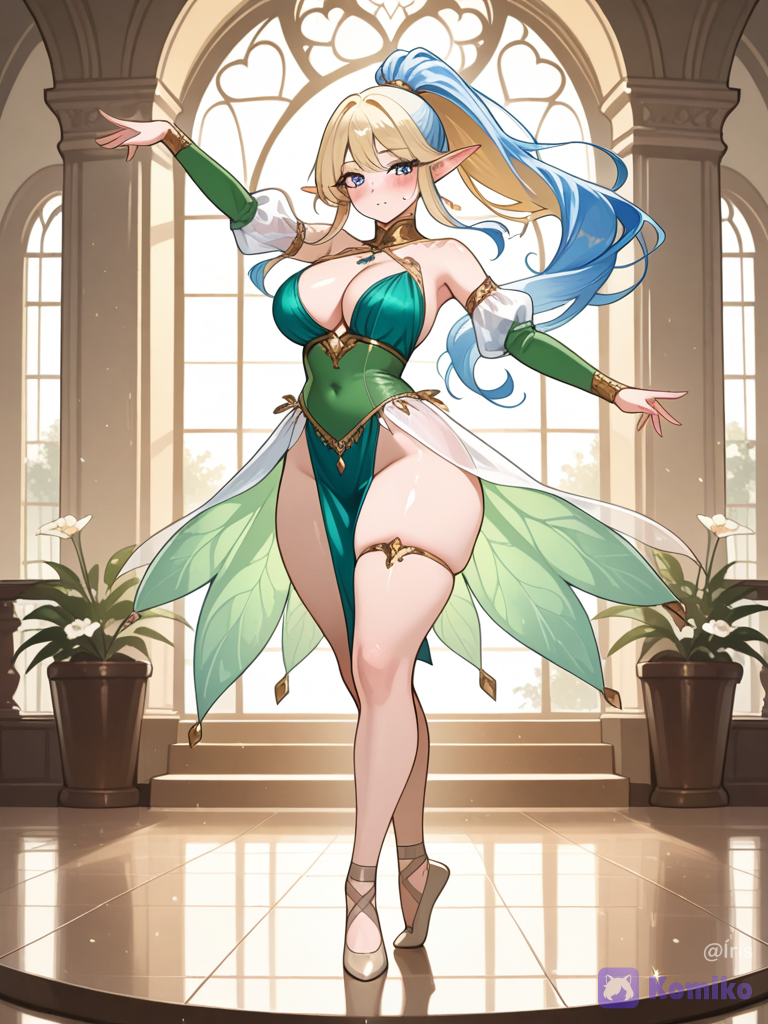 Elfinha bailarina no salão ✨