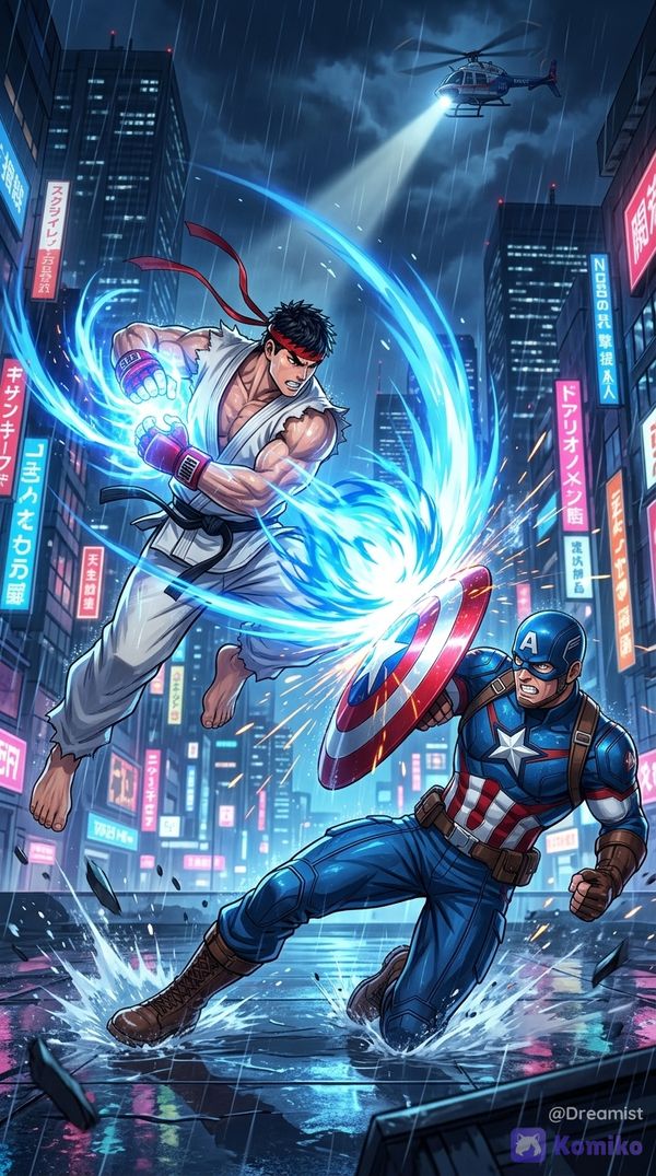 Ryu vs captain 