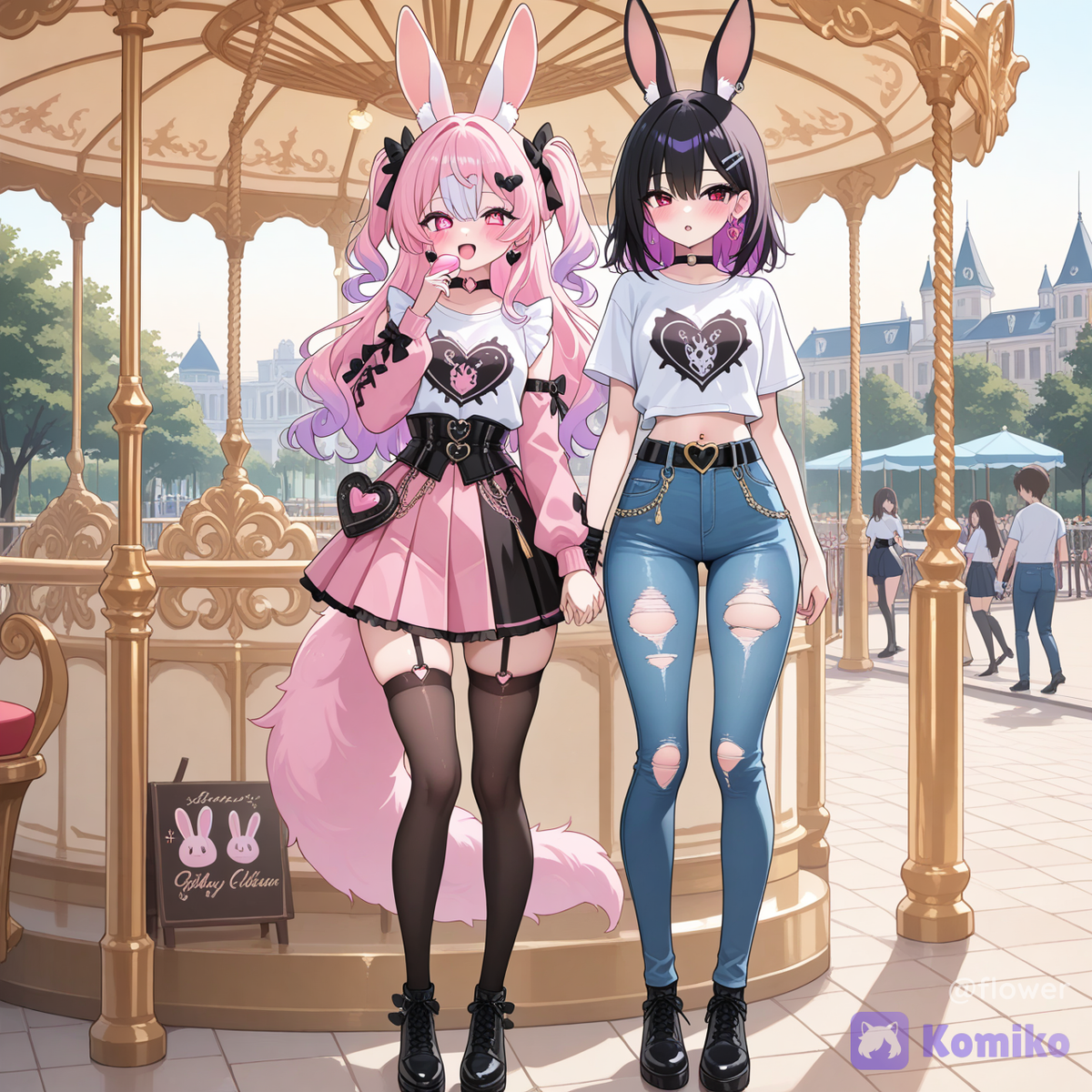 Sillier Silver and Pinky Going to Park Attractions