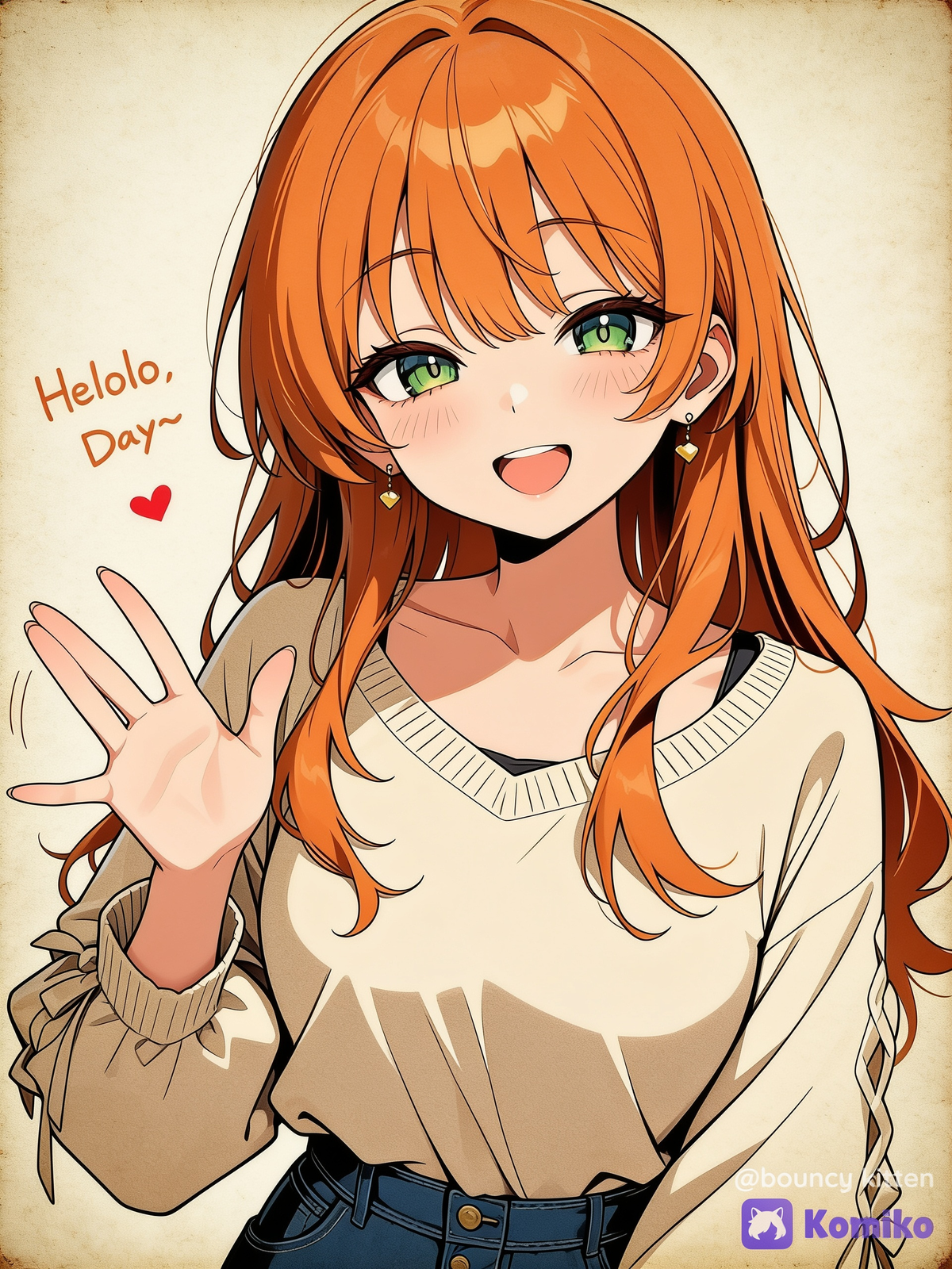 I ran her through the anime effect generator