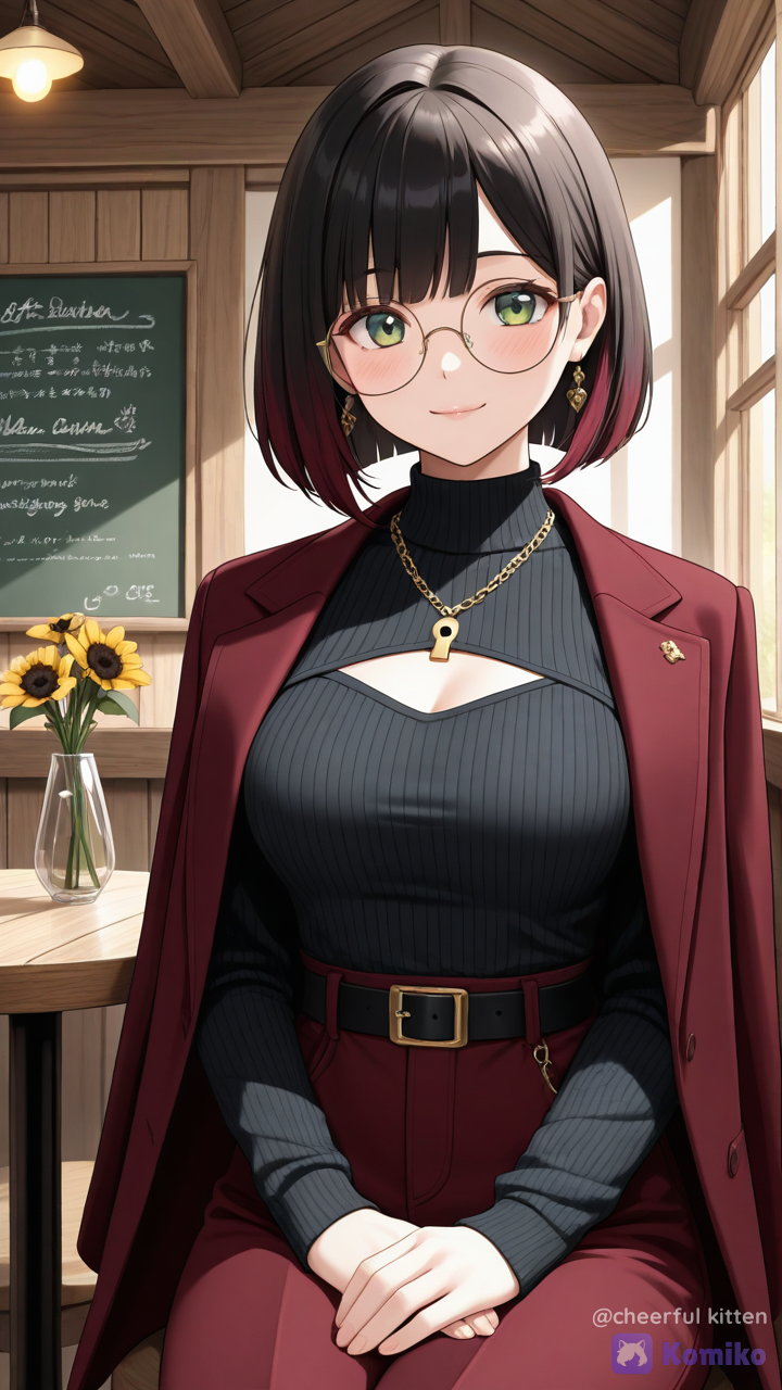 The gentle gaze of the café ☕