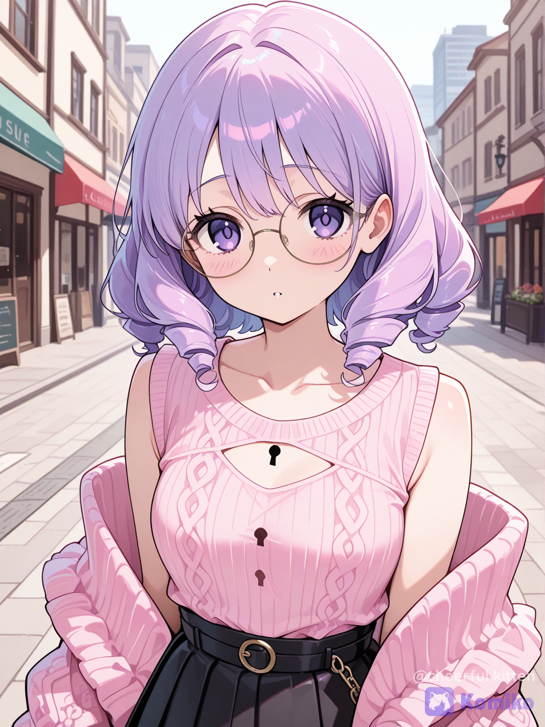 A chance encounter at the corner of a pink sweater ✨