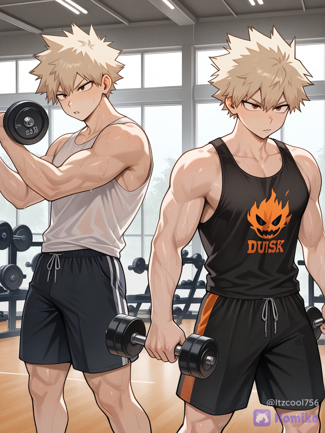 Bakugo Twins At the Gym