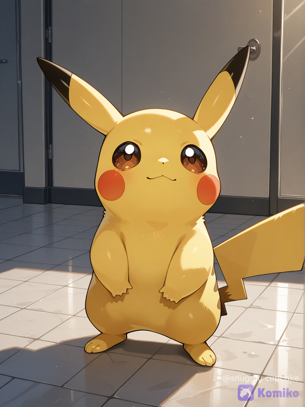 pikachu in the city