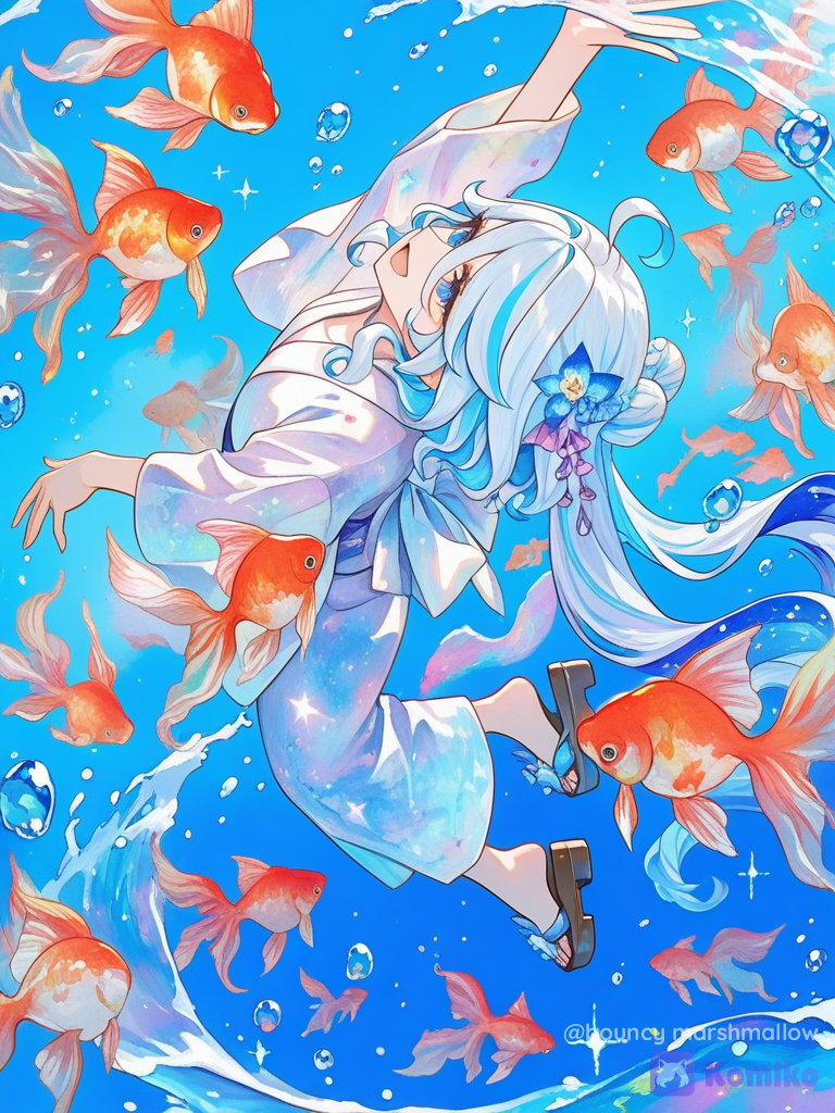 Фурина и золотые рыбки 🐟💙
