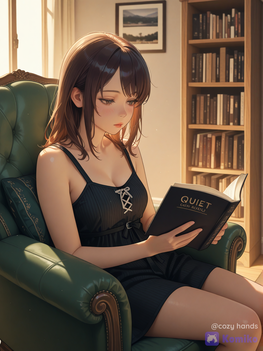Reading a book
