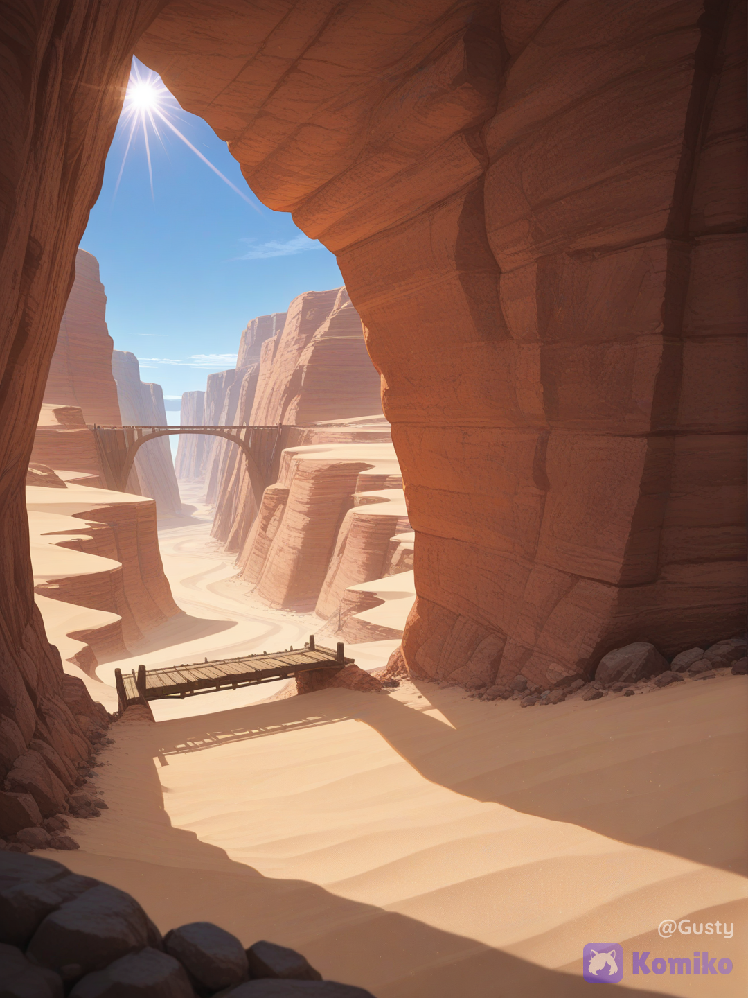 Desert canyon