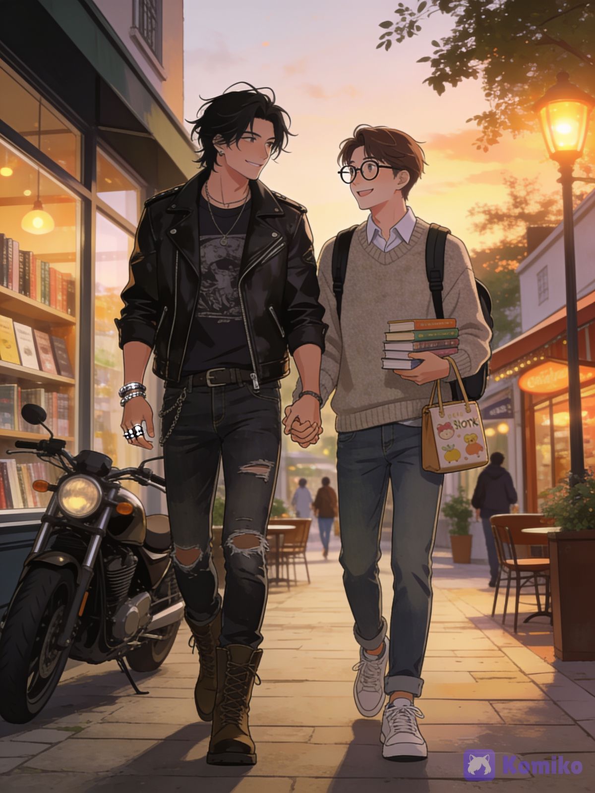 biker boy X nerd!