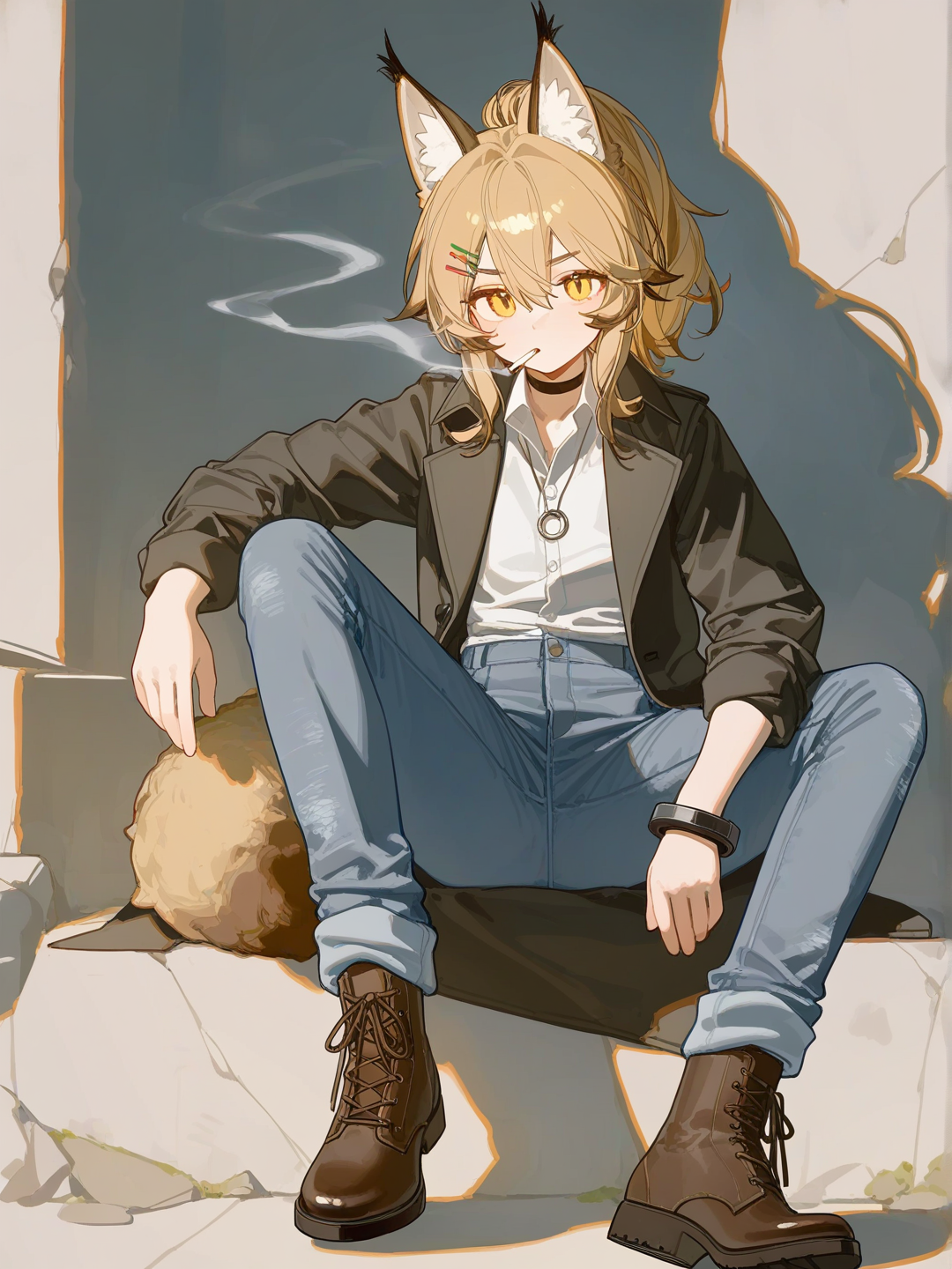 Relaxing Across From Kael