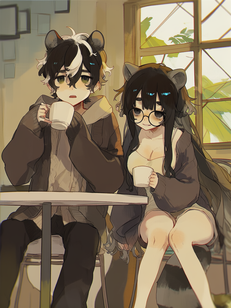 🦨🖤Maggie and Mumei🖤🦝