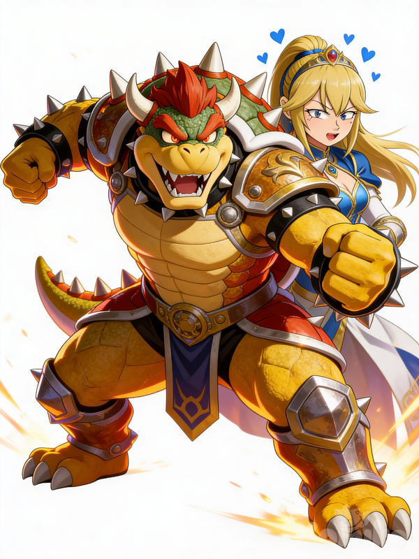 Bowser and Lucina