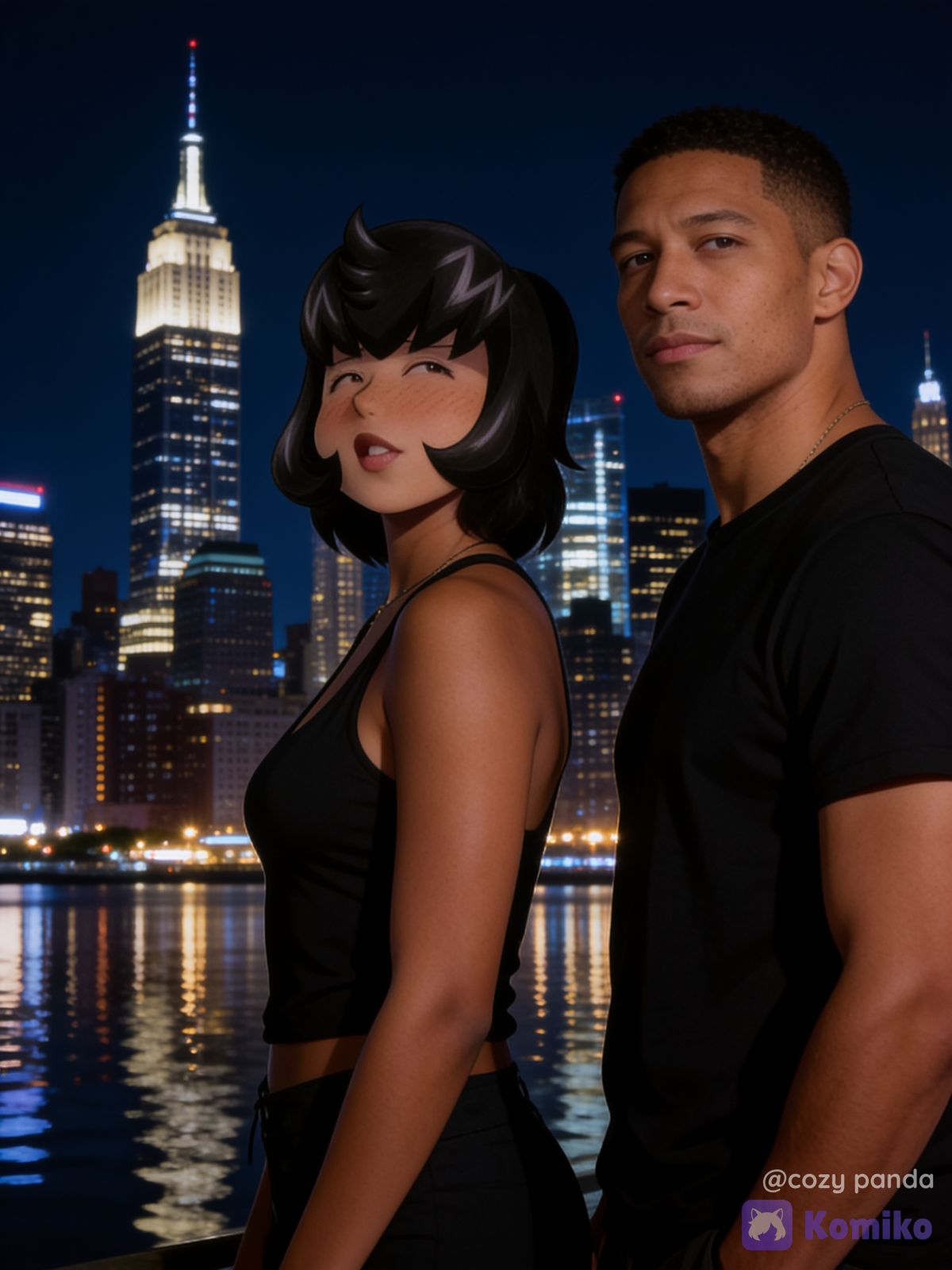 Husband and wife in New York City