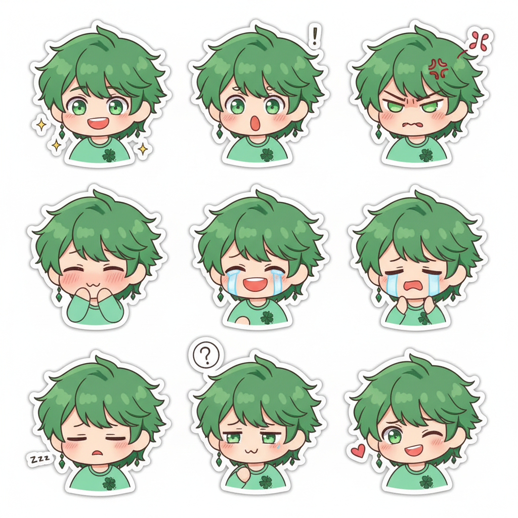 Lil' Stickers of a Leaf Sorcerer