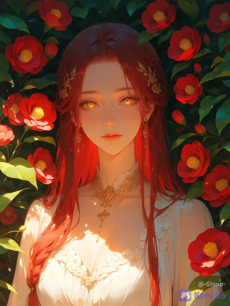 The Princess of Middlemist Red Camellias