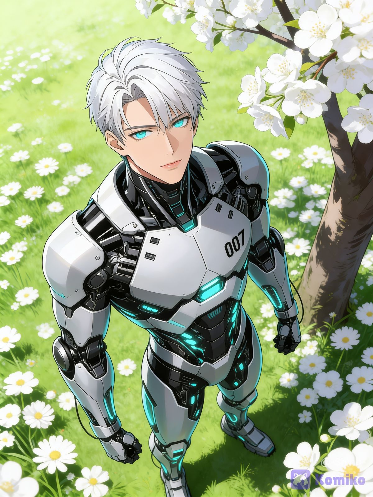 No. 007 in the flower field