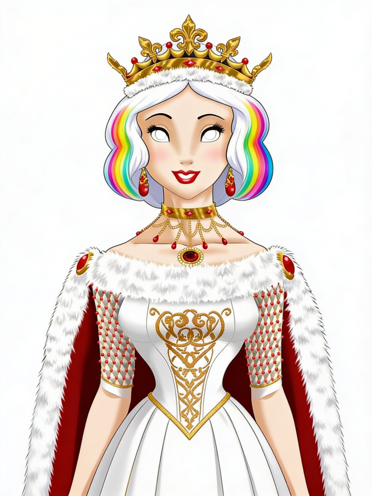 Snowwhite with white hair