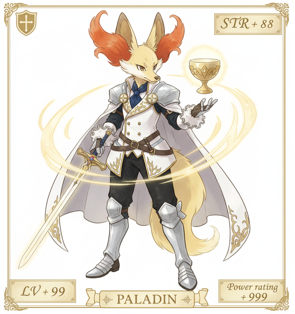 Paladin de fuego santo, delpox