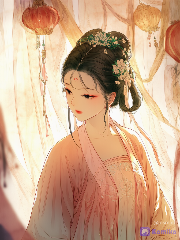 The Lady Behind the Lanterns
