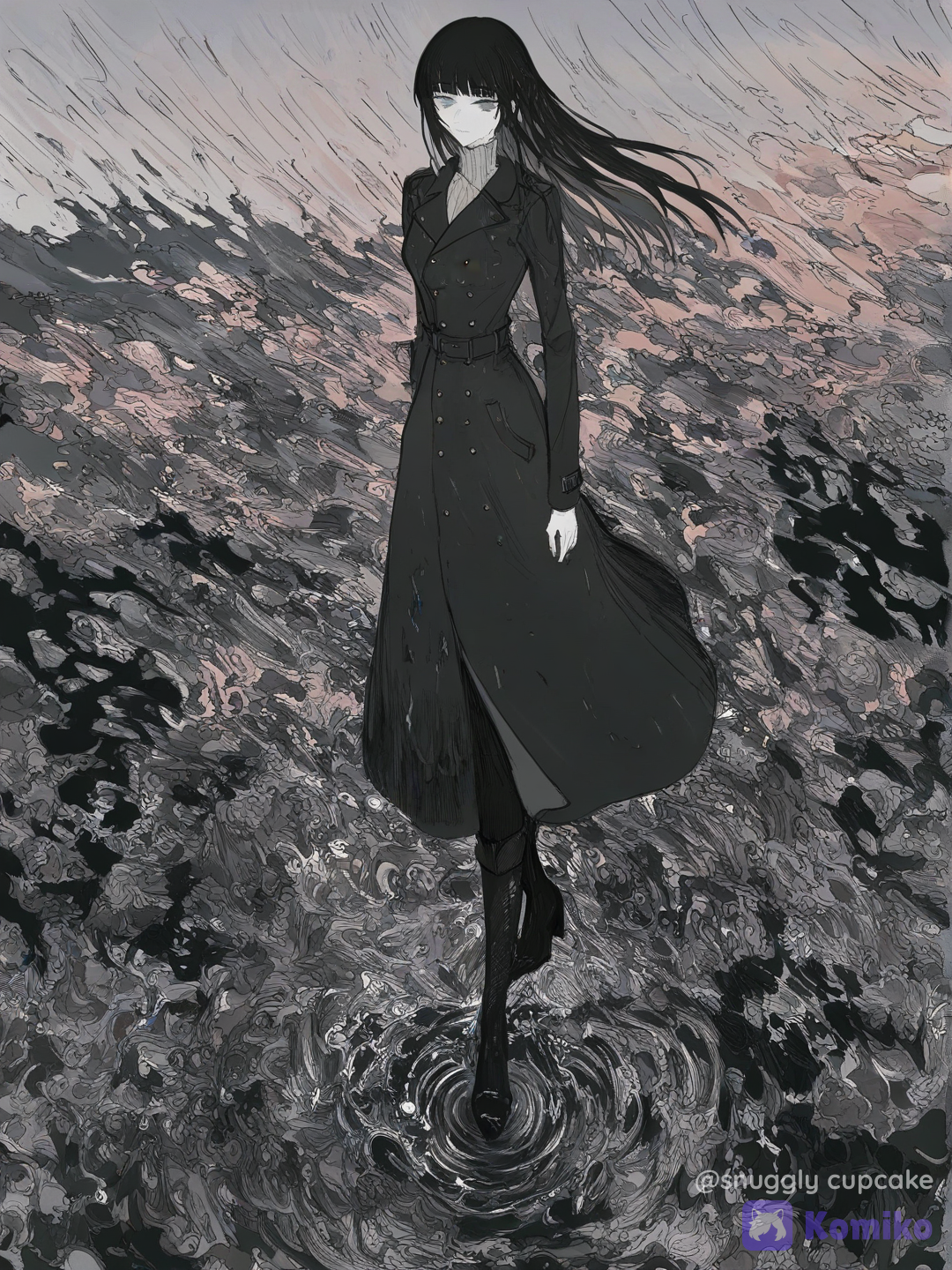 In the rain