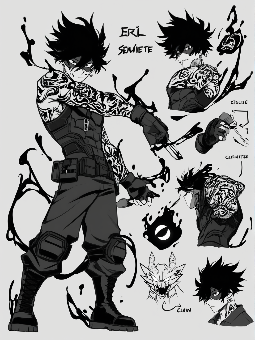 My Hero Academia ink Quirk character