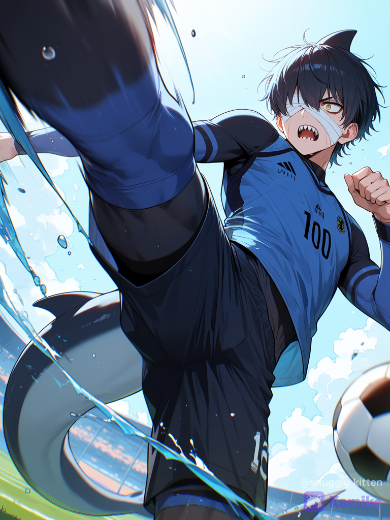 Shark player in soccer