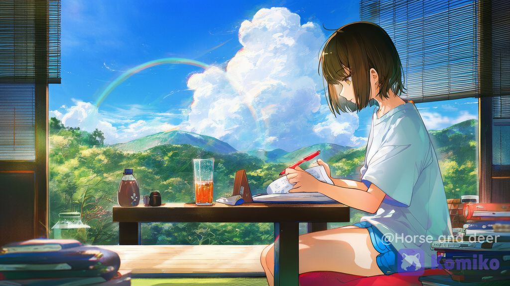 Summer in the countryside of Japan
