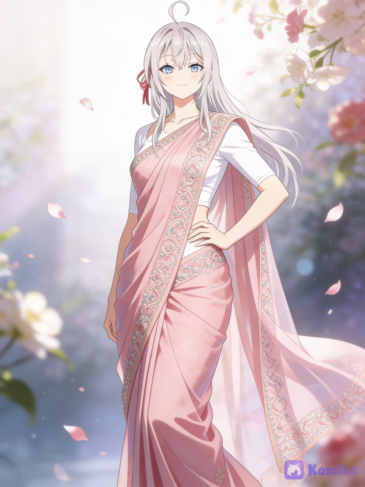 Alya in saree 