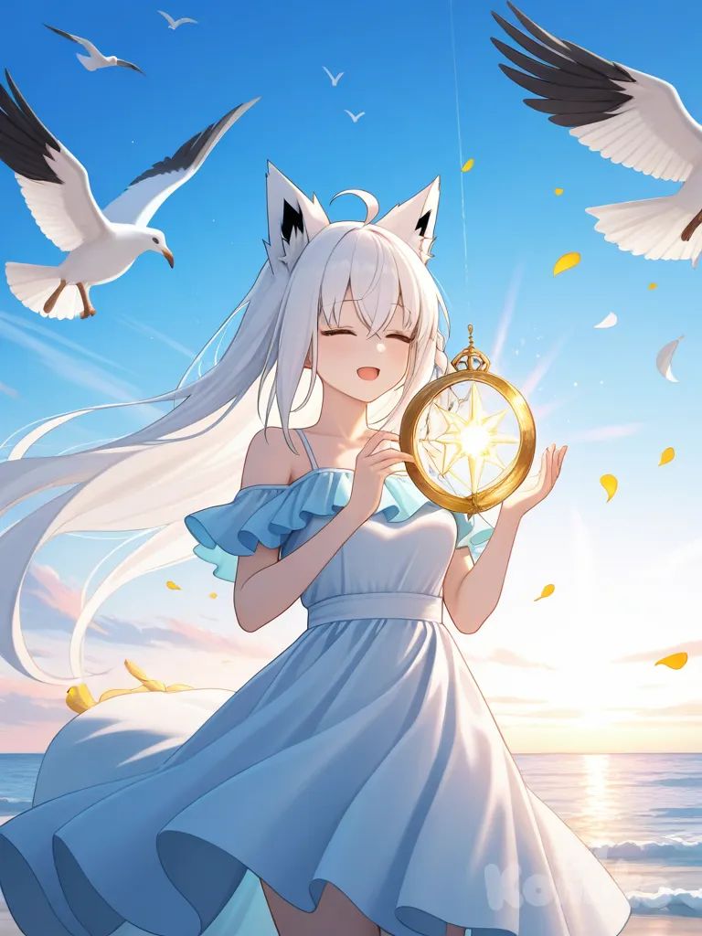 Fubuki with sunrise 