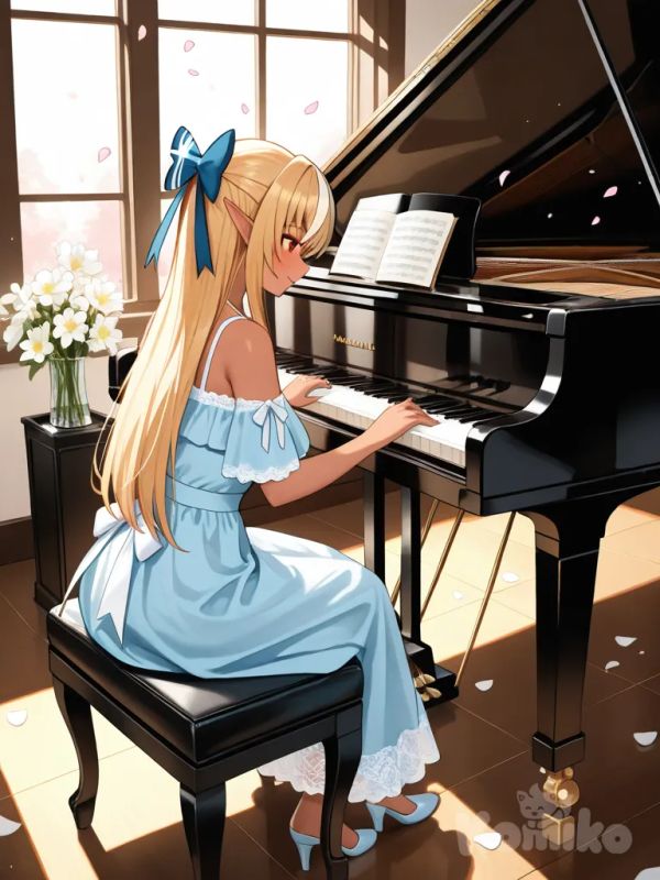 Shiranui Flare with the piano