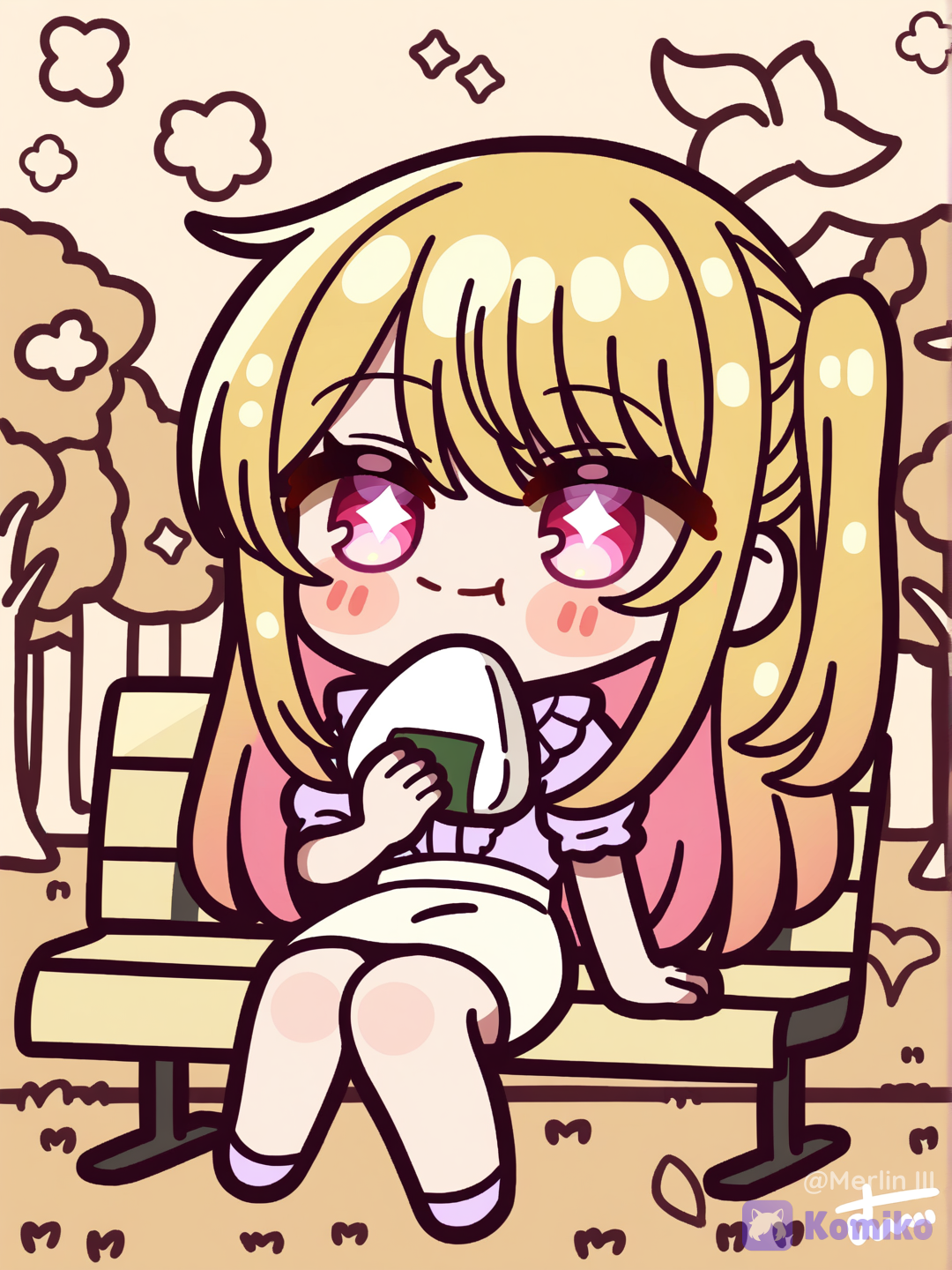 Ruby Hoshino Comiendo