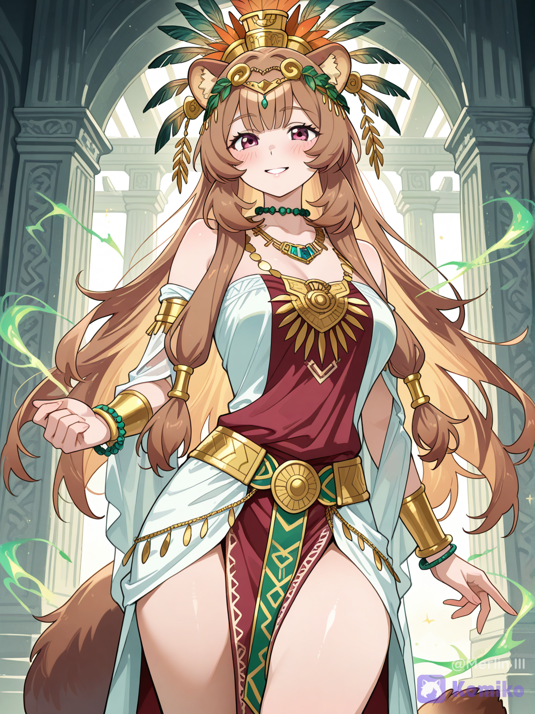 Raphtalia de Diosa Azteca