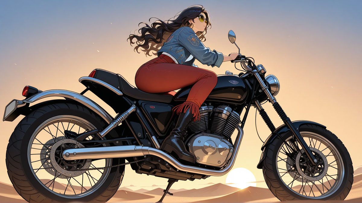 Rider in the desert