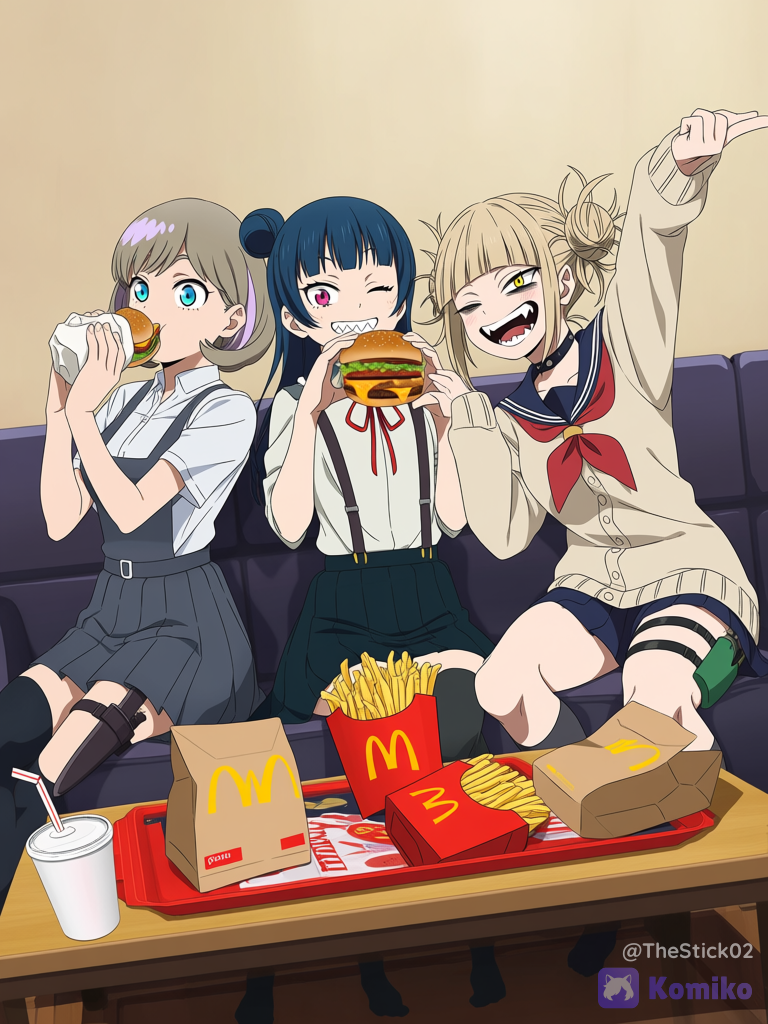 Keke Tang with Yohane and Toga
