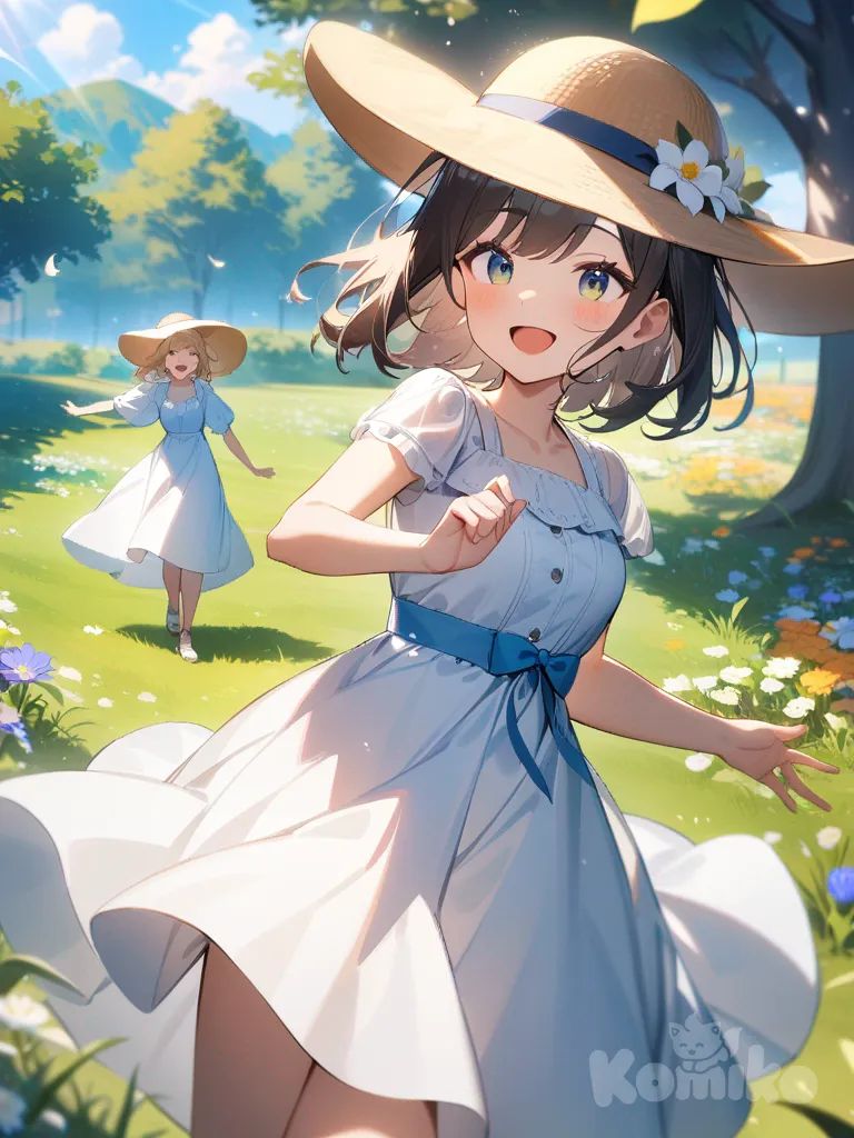 Girl in white