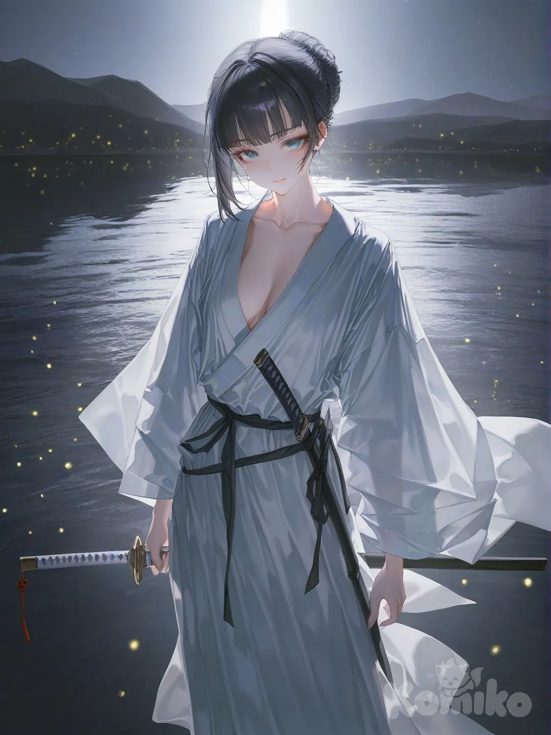 Girl with katana