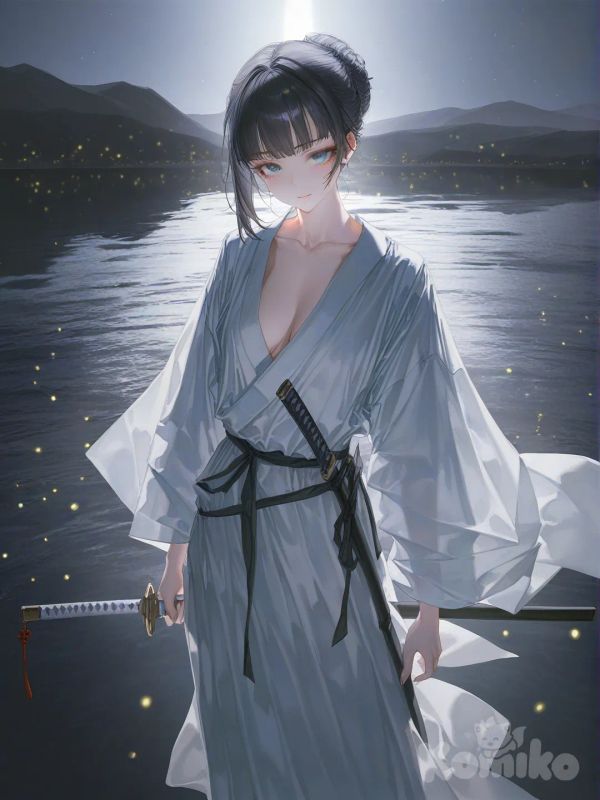 Girl with katana