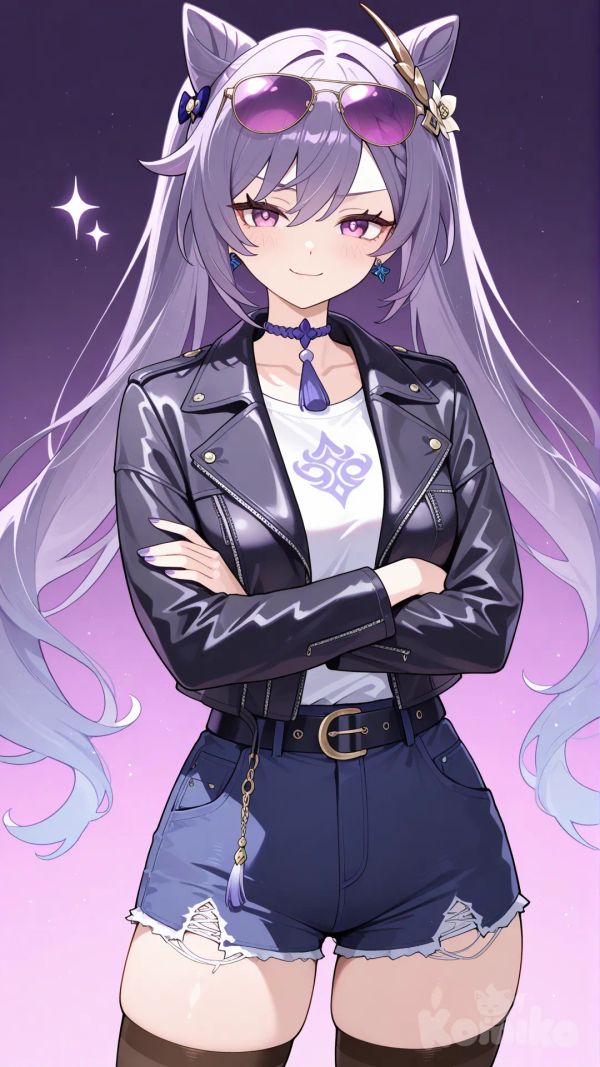 @Keqing_(Genshin_Impact) cool big sister style