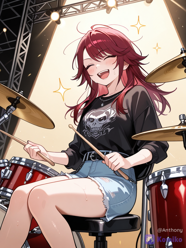 Tomoe's Drumming Glow! ✨🥁