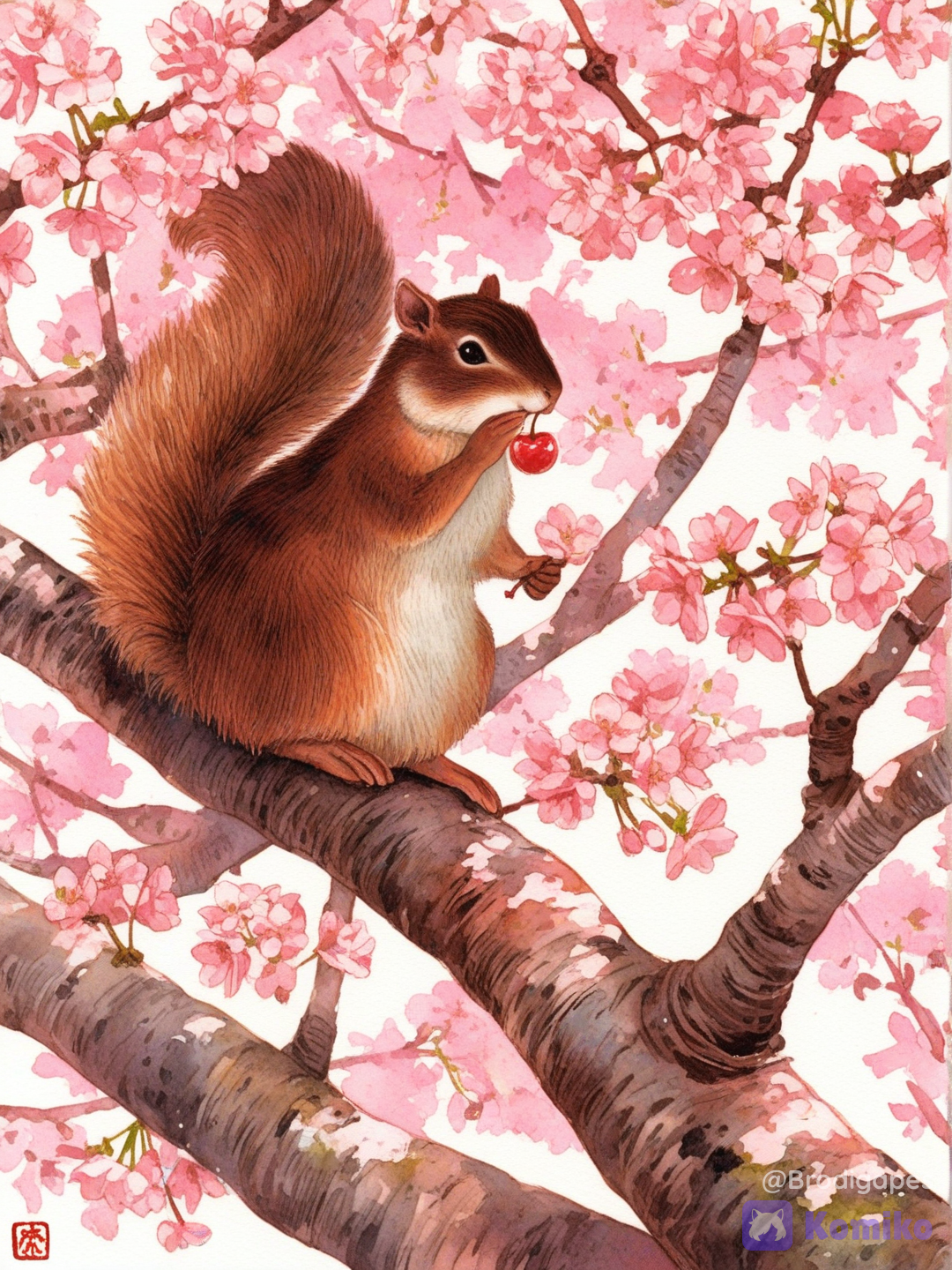 Cherry thieve