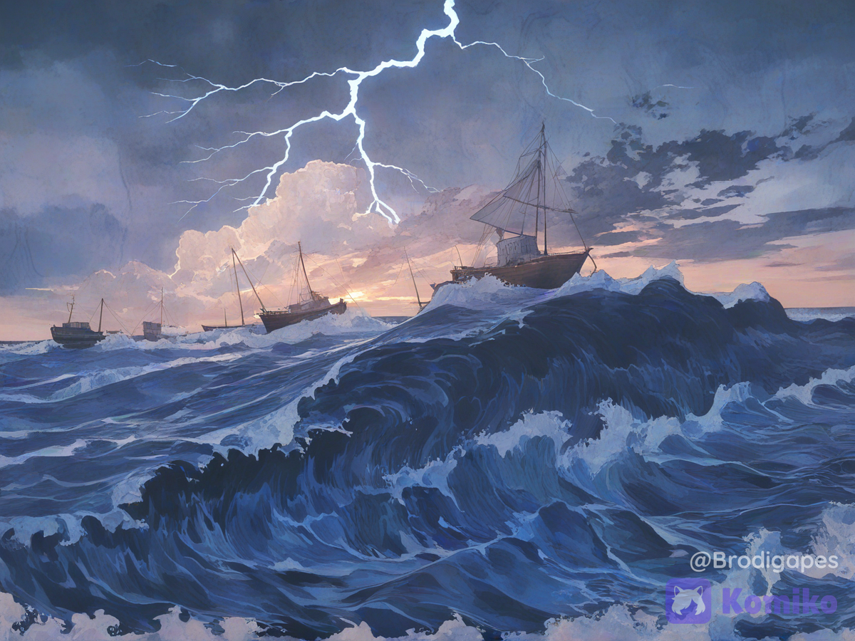 Troubled sea